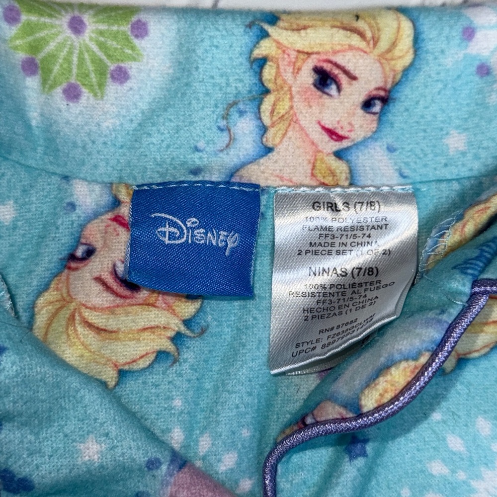 Disney Frozen Elsa Blue Pajama Set for Kids - Picture 2 of 2